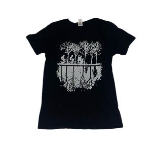 Stranger Things Season 1 The Upsidedown Black Tee Unisex Size Small
